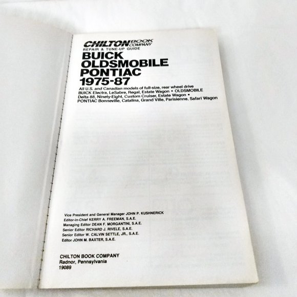 Buick/Oldsmobile/Pontiac Repair & Tune Up Guide-1975-87-Chilton Book-7308 - Picture 8 of 13